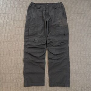 LAPG‎ Tactical Cargo Pants Men's 34x32 Gray Ripstop Double Knee Utility Stretch
